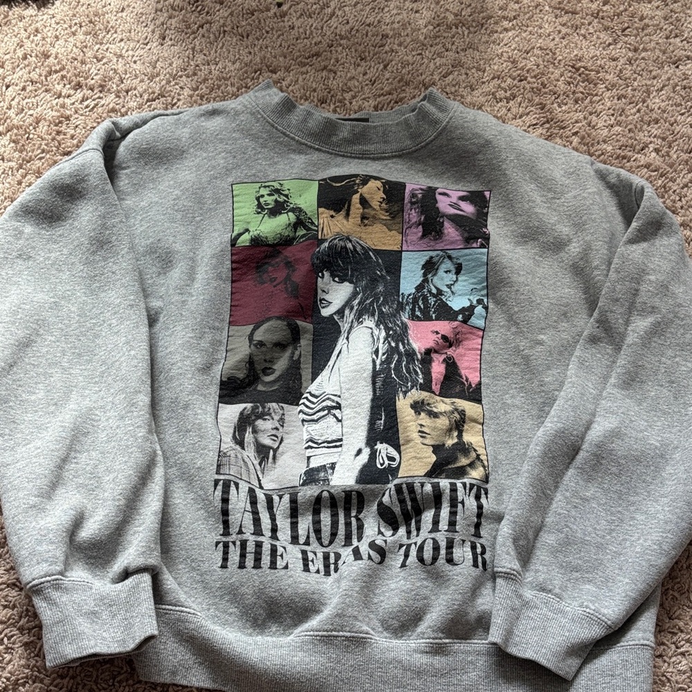 taylor swift eras tour grey hoodie